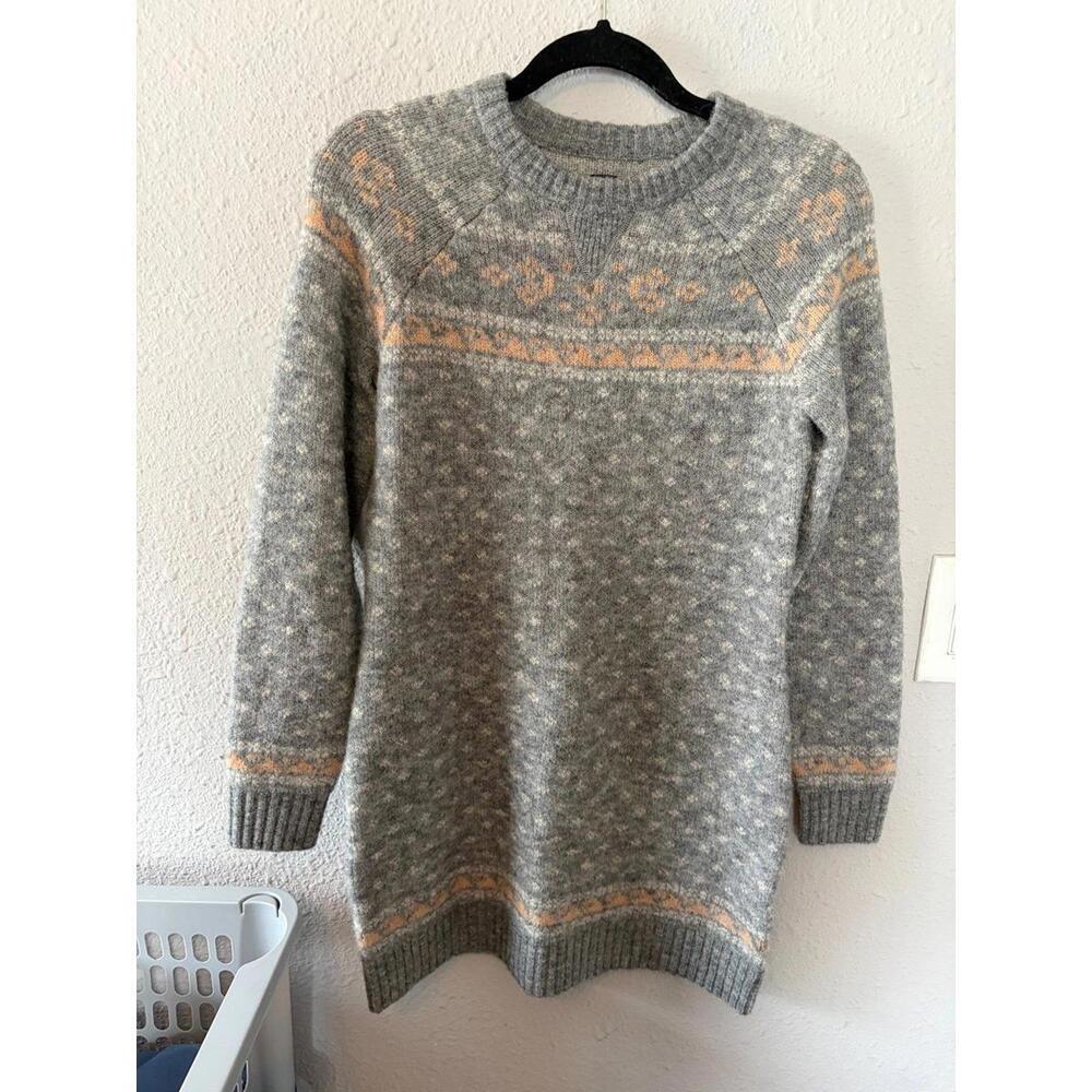 Toad & Co grey sweater dress size S. Wool and Alpaca blend